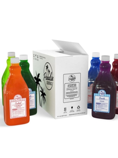 Slush syrup mix 6 flavour carton